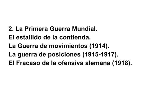 La Primera Guerra Mundial Ppt