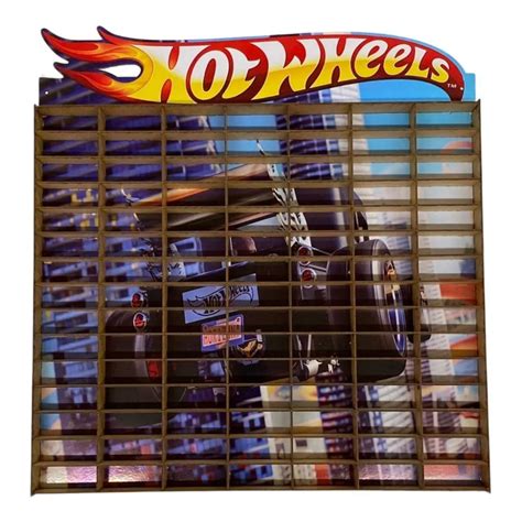 Suporte Carrinhos Hot Wheels Porta Carro Estante Prateleira Parede Cole O Nichos Grande
