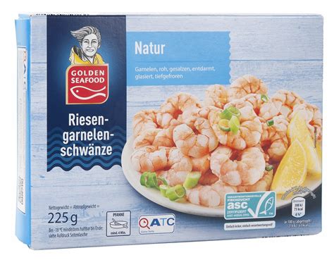 Test Aldi Süd Golden Seafood Riesengarnelenschwänze Natur gesalzen