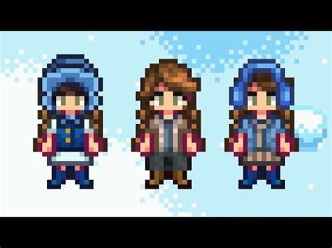 10 Cute Outfits For Winter Stardew Valley YouTube Stardew Valley