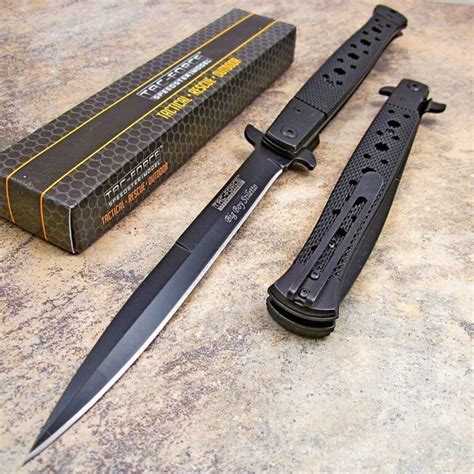 Tac Force Huge Classic Big Boy Stiletto Pocket Knife 125 Overall