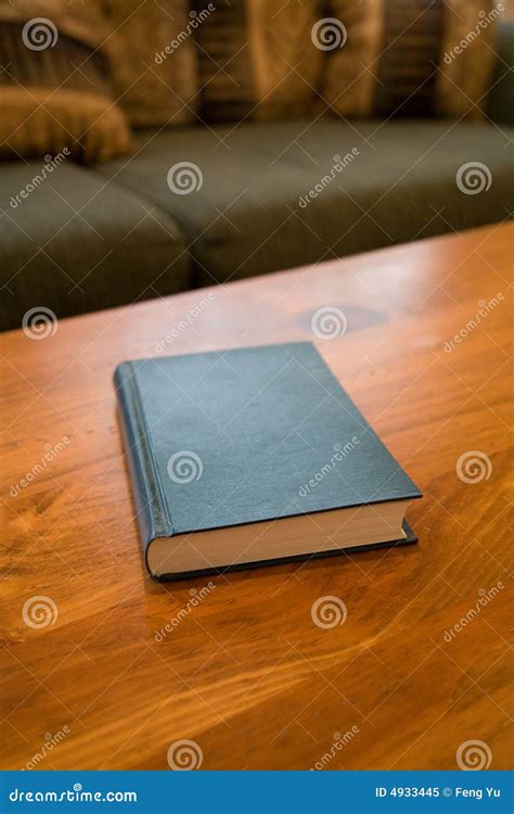 Book And Coffee Table Stock Image Image Of Furniture 4933445