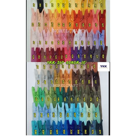 12PCS 8 24 YKK INVISIBLE ZIPPER YKK ZIP SOROK YKK ZIP SEMBUNYI