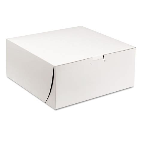 Southern Champion Bakery Boxes 9 X 9 X 4 White Paper 200 Carton SCH0961