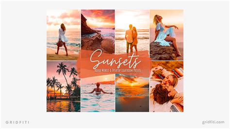 24 Sunset And Golden Hour Lightroom Presets Free And Paid Gridfiti