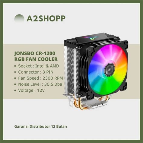 Jual Jonsbo Cr Cpu Fan Cooling Hsf Cooler Rgb Fan Processor