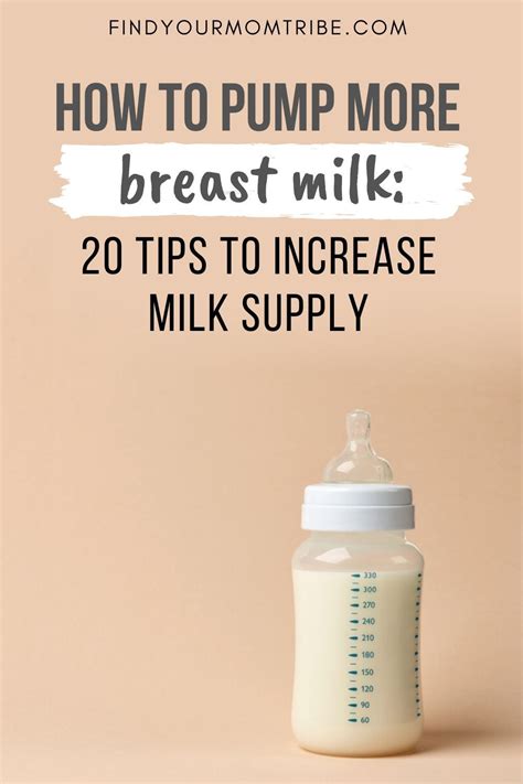 How To Pump More Breast Milk 20 Tips To Increase Milk Supply Artofit