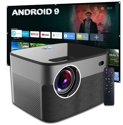 RZUTNIK PROJEKTOR 4K LED FULL HD ANDROID 9 WIFI Sklep Opinie Cena W