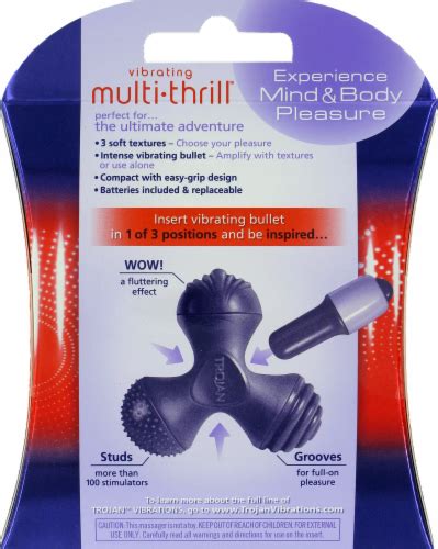 Trojan Vibrations Multi Thrill 3 In 1 Vibrating Massager 1 Count Fred Meyer