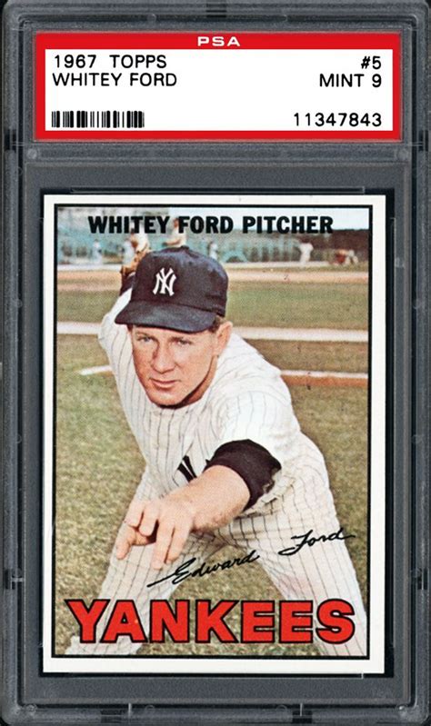 Auction Prices Realized Baseball Cards 1967 TOPPS Whitey Ford Summary