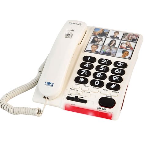 Serene Innovations Amplified Big Button Landline Phone for Seniors ...