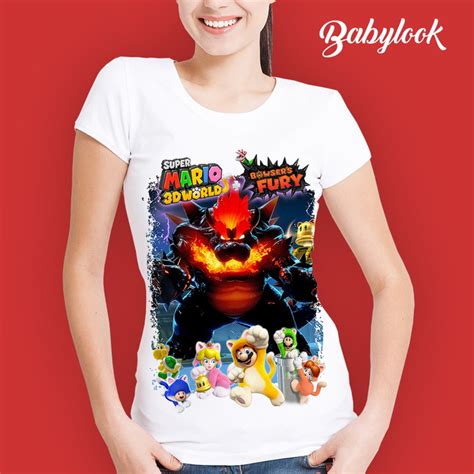 Camiseta Infantil Super Mario World D Bowser S Fury Elo