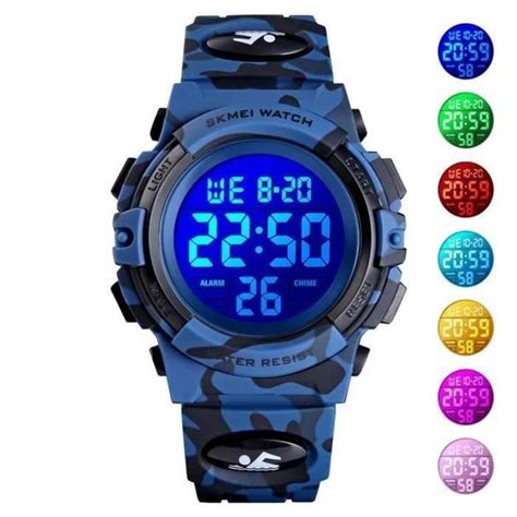 Sharphy Montre Garcon Enfant Sport Etanche Numerique Led Watch