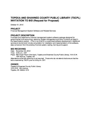 Fillable Online Tscpl TOPEKA AND SHAWNEE COUNTY PUBLIC LIBRARY TSCPL