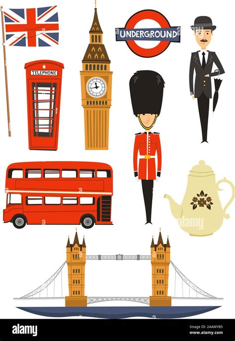 Iconos Animados De Londres Imagen Vector De Stock Alamy