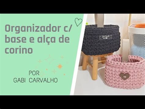 Organizador Cestinho Em Fio De Malha YouTube