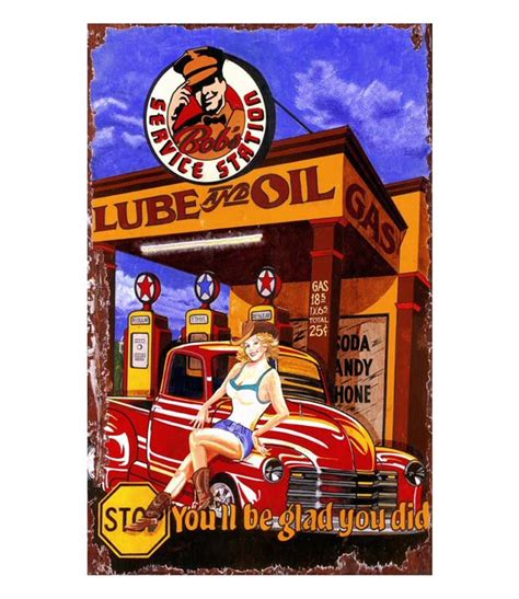 Custom Lube & Oil Vintage Style Metal Sign - Personalized Antique ...