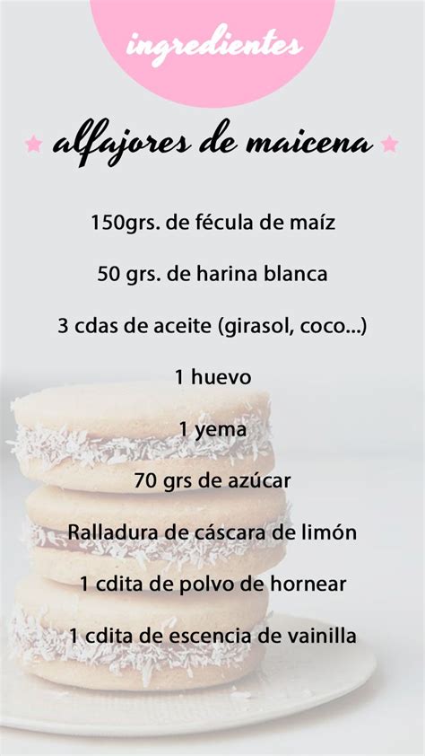 Receta De Alfajores De Maicena Alfajores De Maicena Alfajores De