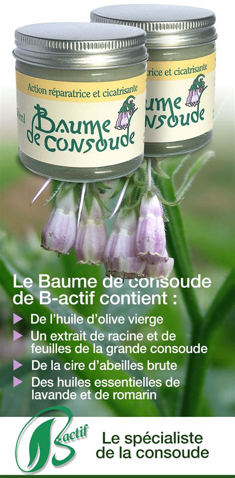 Baume De Consoude Artisanal Naturel Sans Additif Coconut Oil