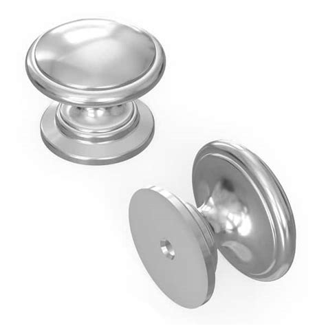 Hickory Hardware Williamsburg Collection 1 14 In Chrome Cabinet Knob