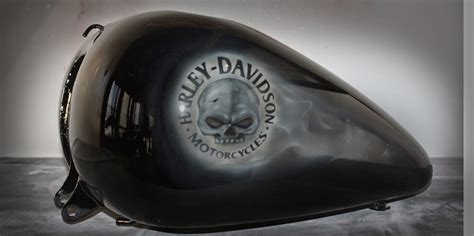 Online Motorcycle Paint Shop Black And Grey Willie G Skulls