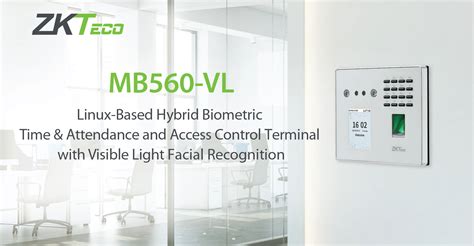 ZKTeco MB560 VL Multi Biometric Identification Access Control Terminal