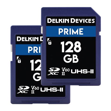 Delkin Devices Prime Uhs Ii V Sdxc Memory Card Gb Pack New