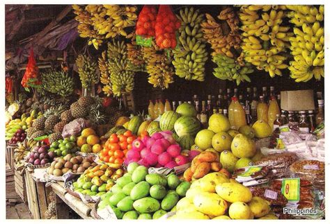 More Postcards And Stamps Philippines Fruit Market