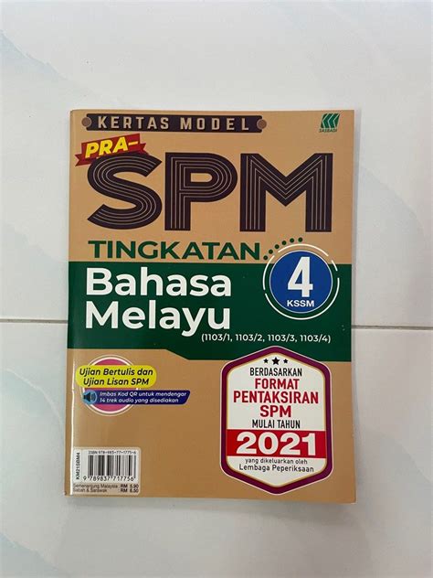 Sasbadi Kertas Model Pra Spm Bahasa Melayu Tingkatan Kssm Hobbies