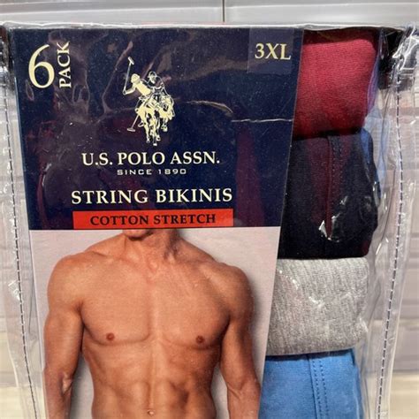US Polo Assn String Bikini Brief 3XL Jock Big Man Sexy Low Rise Underwear Gay 885036376363 EBay