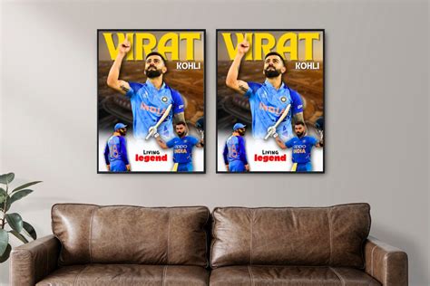 Virat Kohli Printable Poster, Virat Kohli Potrait - Etsy