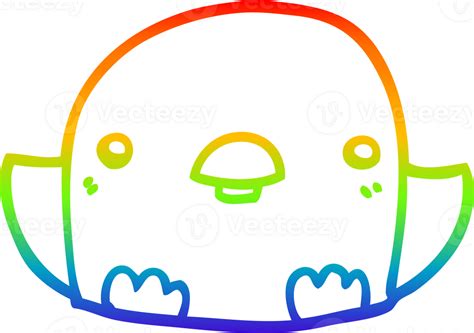 Regenboog Helling Lijn Tekening Tekenfilm Kuiken 38486369 Png