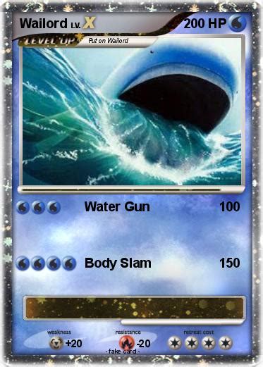 Pokémon Wailord 770 770 Water Gun My Pokemon Card