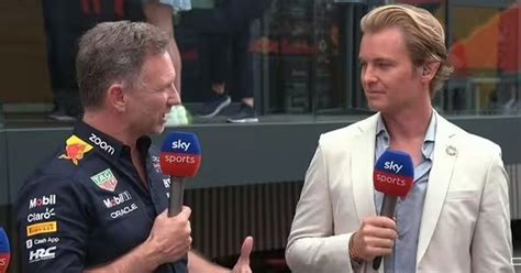 Christian Horner Snaps At Nico Rosberg For Sky F Pundit S Sergio Perez