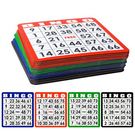 GSE Games & Sports Expert 100 Pack Easy Read Mixed Bingo Cards, Jumbo Bingo Game Cards for Bingo ...