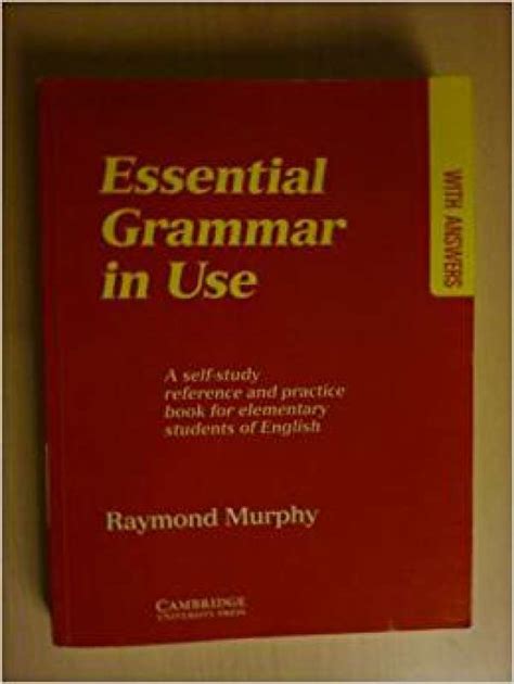 Livro Essential Grammar In Use With Answers A Self Study Reference