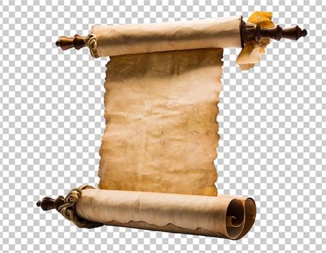 Un Rouleau De Parchemin Un Papyrus Ancien Psd Premium