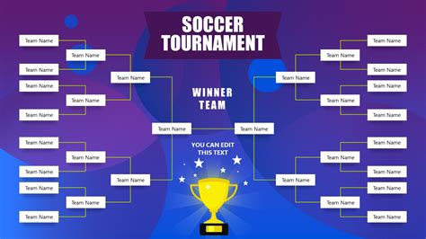 Soccer Tournament Bracket Template for PowerPoint