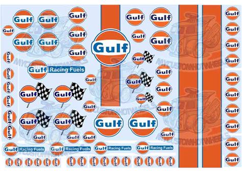 GULF 1 24 My Custom Hot Wheels Decals