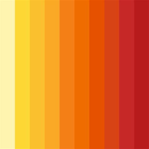 yellow  red sunset color palette colordrop