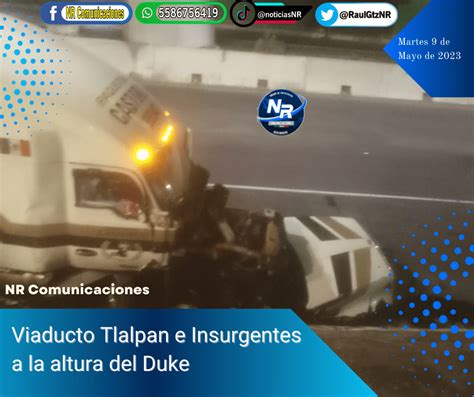 Tráiler De Castores Impactado En Viaducto Tlalpan E Insurgentes