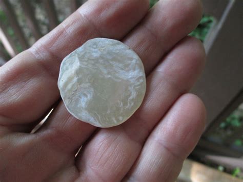 ANTIQUE CIVIL WAR DUG LARGE MOTHER OF PEARL BUTTON RELIC DUG IN UNION