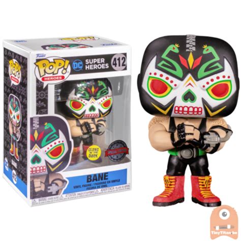 POP DC Bane GITD 412 Dia De Los DC Exclusive Funko POP Tiny Titan