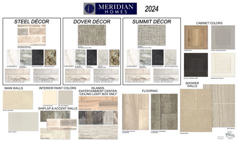 Meridian 2024 Decor Board - Meridian Homes