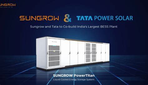 Sungrow To Co Build Indias Largest Battery Energy Storage System Plant