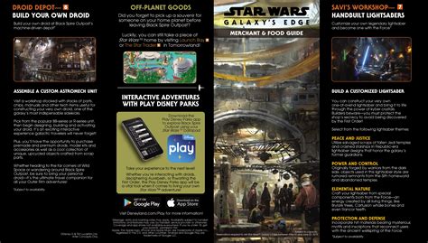 Disneyland Releases Star Wars Galaxy S Edge Merchant And Food Guide