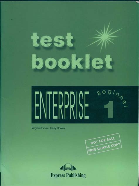 Enterprise 1 Beginner Test Bookletpdf