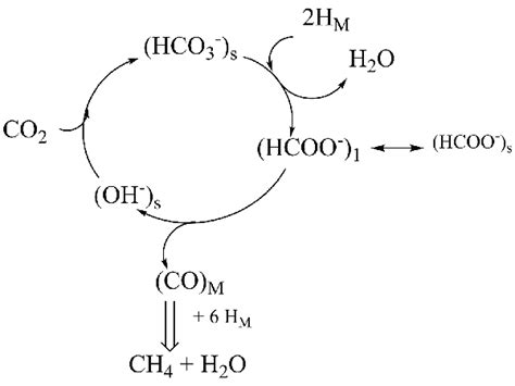 Reaction Mechanism Of Co 2 Methanation 78 Download Scientific Diagram