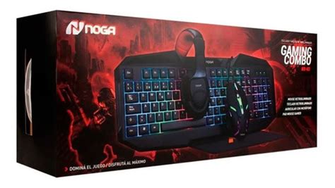 Combo Gamer Noga Teclado Mouse Auricular Pad Mouse Nkb