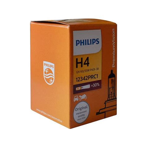 Philips 12342PRC1 H4 12V 60/55W P43t-38 Premium Version Bulb